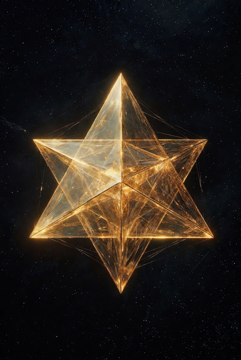 A golden faceted star against a field of stars — a symbol of the covenant binding the Sentinel Alliance